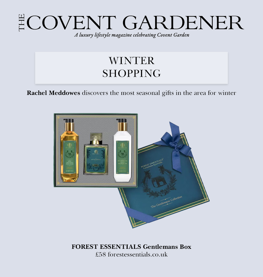 The Covent Gardener features Forest Essentials